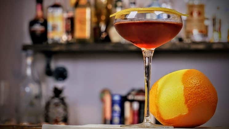 Perfect Manhattan cocktail